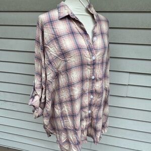 AMERICAN EAGLE Plaid Flannel top shirt